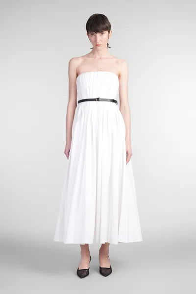 Simkhai Thalia Dress Woman In White Cotton
