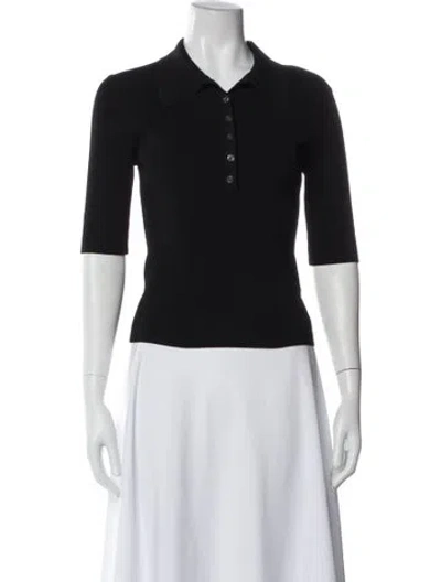 Pre-owned Simkhai Three-quarter Sleeve Polo In Blue