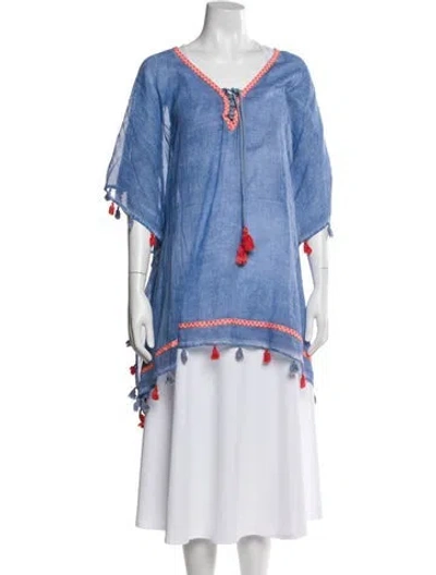 Pre-owned Simkhai Tie-dye Print Bikini W/ Tags In Blue