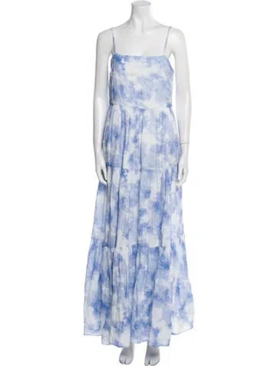 Pre-owned Simkhai Tie-dye Print Long Dress In Multi