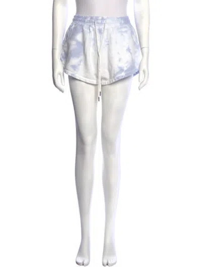 Pre-owned Simkhai Tie-dye Print Mini Shorts In Blue