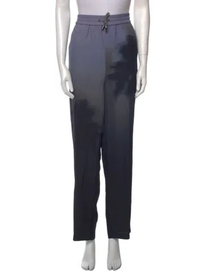 Pre-owned Simkhai Tie-dye Print Straight Leg Pants In Black