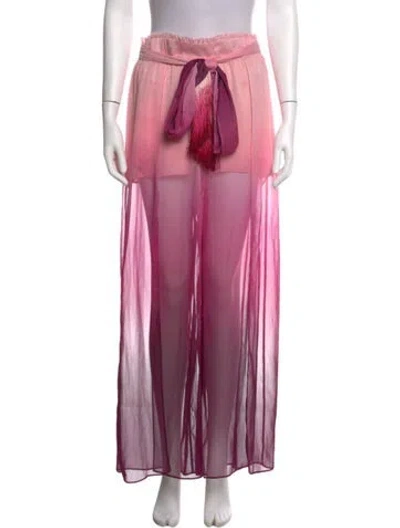 Pre-owned Simkhai Tie-dye Print Wide Leg Pants In Pink