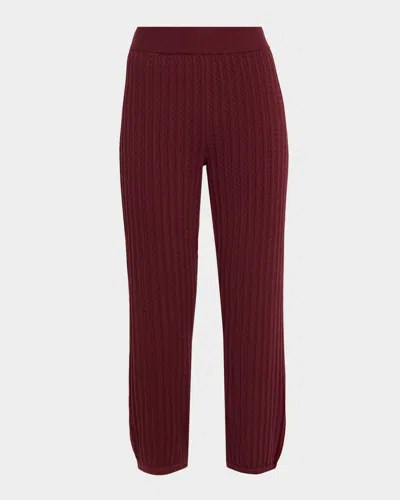 Simkhai Tillie Cashmere-cotton Travel Pants In Red