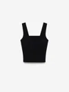 Simkhai Madine Square-neck Tank Top In Black