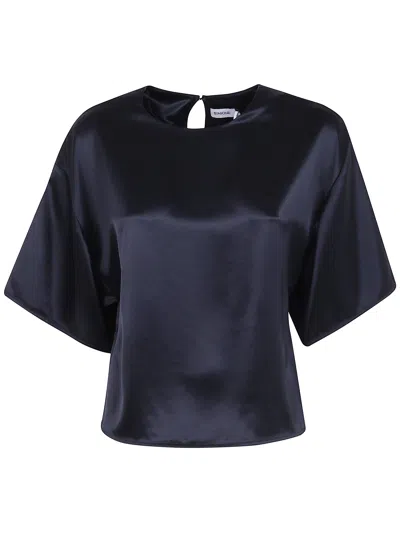Simkhai Short Sleeve Crewneck Top In Blue