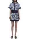 Simkhai Topanga Blouse In Blue Multi In Blue
