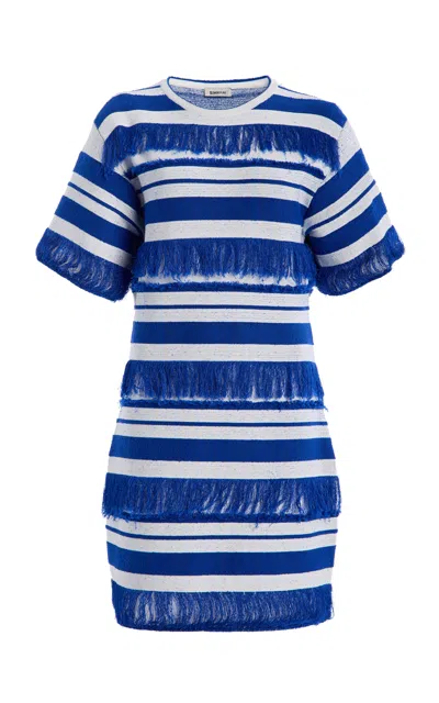 Simkhai Torrance Oversized Knit Tunic In Blue