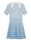 Simkhai Tovi Polo Mini Dress In Blue Hydrangea In Blue
