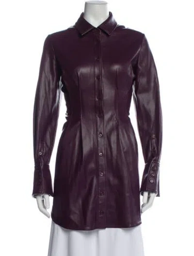 Pre-owned Simkhai Trench Coat In Purple