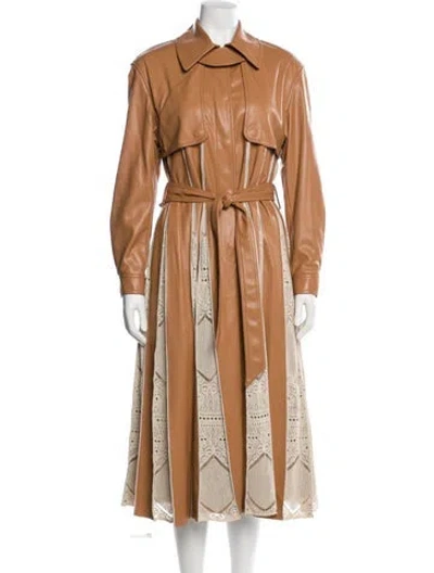 Pre-owned Simkhai Trench Coat W/ Tags In Brown