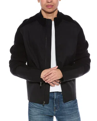 Simkhai Tucker Knit Combo Jacket In Black