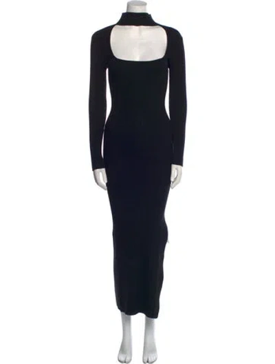 Pre-owned Simkhai Turtleneck Long Dress In Black