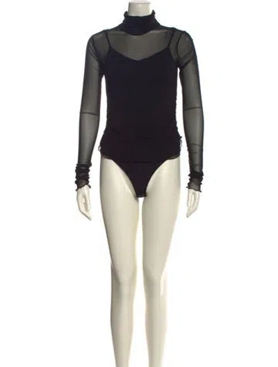 Pre-owned Simkhai Turtleneck Long Sleeve Bodysuit