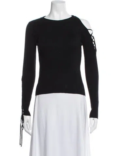 Pre-owned Simkhai Turtleneck Long Sleeve Crop Top In Grey