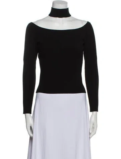 Pre-owned Simkhai Turtleneck Long Sleeve Top In Black