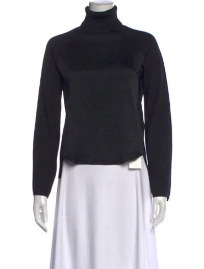 Pre-owned Simkhai Turtleneck Long Sleeve Top In Black