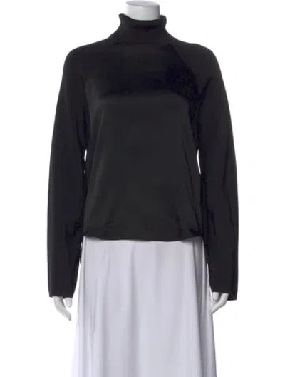 Pre-owned Simkhai Turtleneck Long Sleeve Top In Black