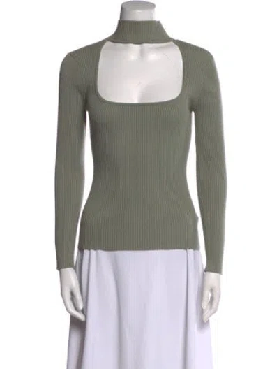Pre-owned Simkhai Turtleneck Long Sleeve Top W/ Tags In Green