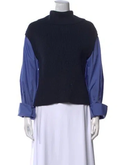 Pre-owned Simkhai Turtleneck Sweater In Blue