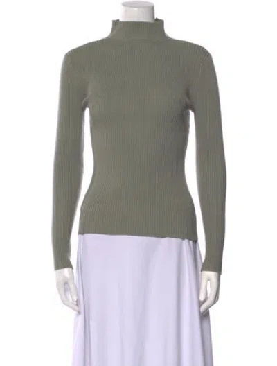 Pre-owned Simkhai Turtleneck Sweater In Green