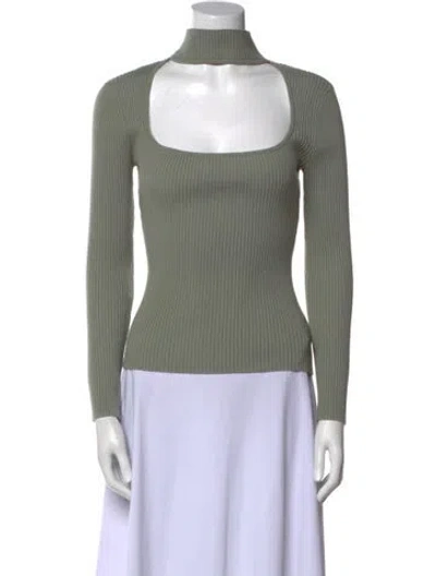 Pre-owned Simkhai Turtleneck Sweater In Green