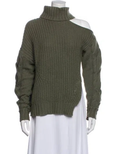 Pre-owned Simkhai Turtleneck Sweater In Green
