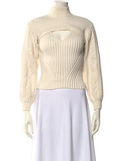 Pre-owned Simkhai Turtleneck Sweater In Neutral