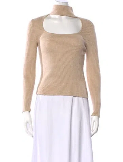 Pre-owned Simkhai Turtleneck Sweater In Neutral