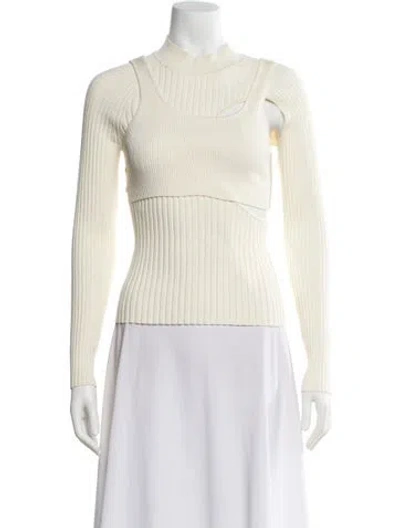 Pre-owned Simkhai Turtleneck Sweater In Neutral