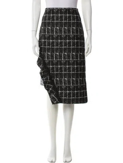 Pre-owned Simkhai Tweed Knee-length Skirt In Blue