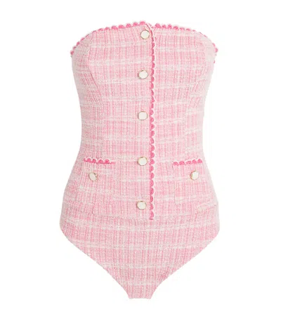 SIMKHAI TWEED NATALIE SWIMSUIT