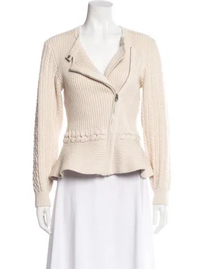 Pre-owned Simkhai Tweed Pattern Blazer In Neutral