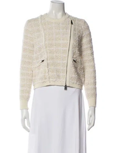 Pre-owned Simkhai Tweed Pattern Evening Jacket In Gold