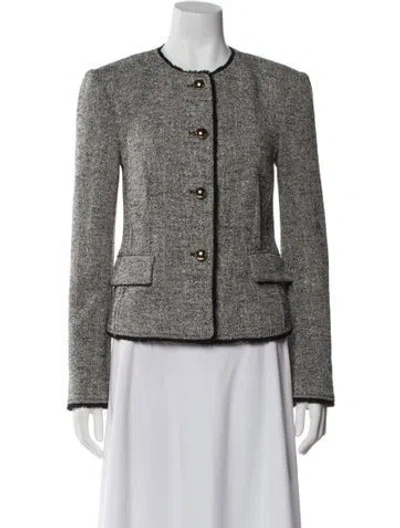 Pre-owned Simkhai Tweed Pattern Evening Jacket W/ Tags In White