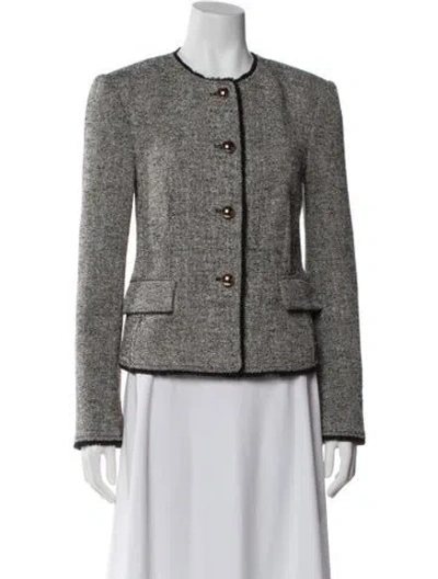 Pre-owned Simkhai Tweed Pattern Evening Jacket W/ Tags In White