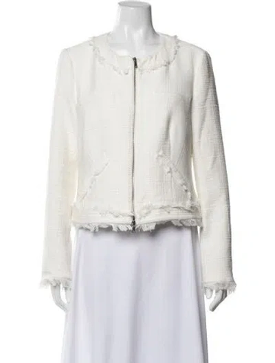 Pre-owned Simkhai Tweed Pattern Jacket In Neutral