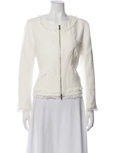 Pre-owned Simkhai Tweed Pattern Jacket In Neutrals