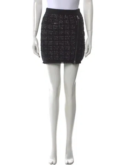 Pre-owned Simkhai Tweed Pattern Mini Skirt In Multi