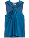 Simkhai Twisted-detailed Top In Blue