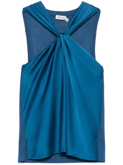 Simkhai Twisted-detailed Top In Blue