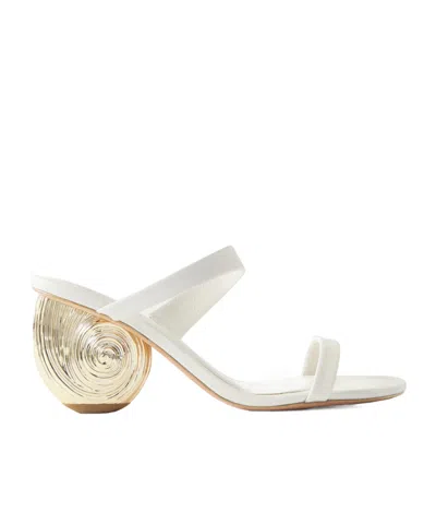 Simkhai Two-strap Slingback Mules In Neutral