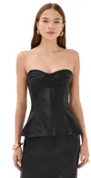 Simkhai Tyla Bustier Top Black In Black
