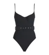 Simkhai Underwired Belted Noa Swimsuit In Black