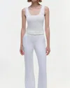 Simkhai Ramaina Square-neck Ribbed Tank Top In White
