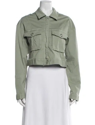 Pre-owned Simkhai Utility Jacket In Green