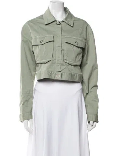 Pre-owned Simkhai Utility Jacket In Green
