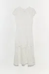 Simkhai V-neck Signature Laura Dress In White In White
