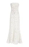 Simkhai Valletta Embroidered Lace Maxi Dress In White
