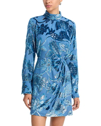 Simkhai Vallyn Mini Dress In Blue